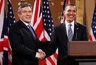 Obama and Gordon Brown